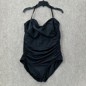 Miracle Brands Curve One Piece Swimsuit‎ Size XL Spaghetti Strap Ruched